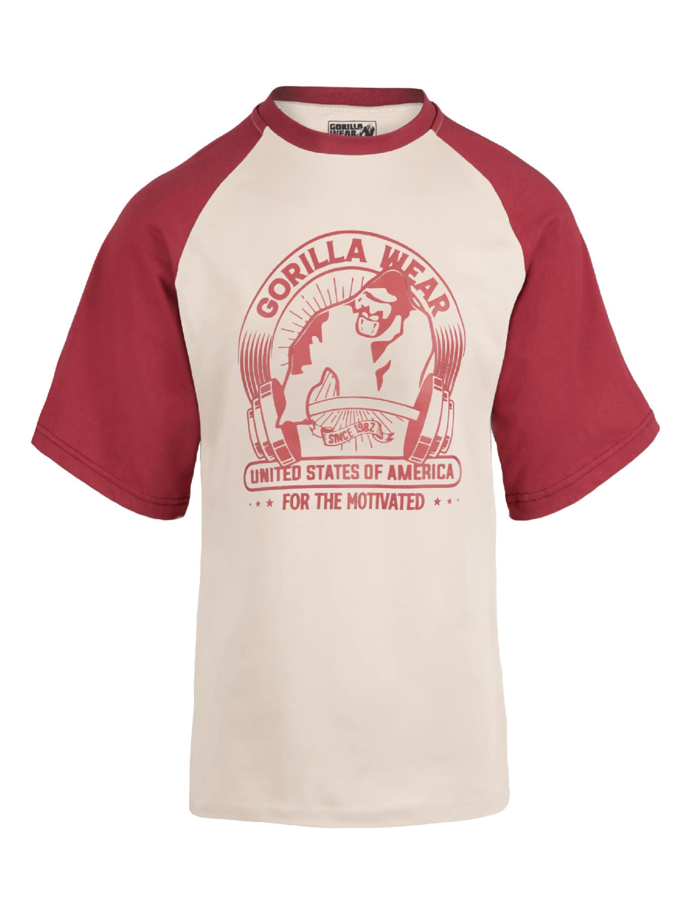 T-Shirt Gorilla Wear en beige : devant