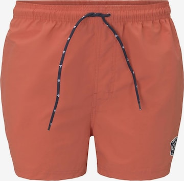 TOM TAILOR Zwemshorts in Oranje: voorkant