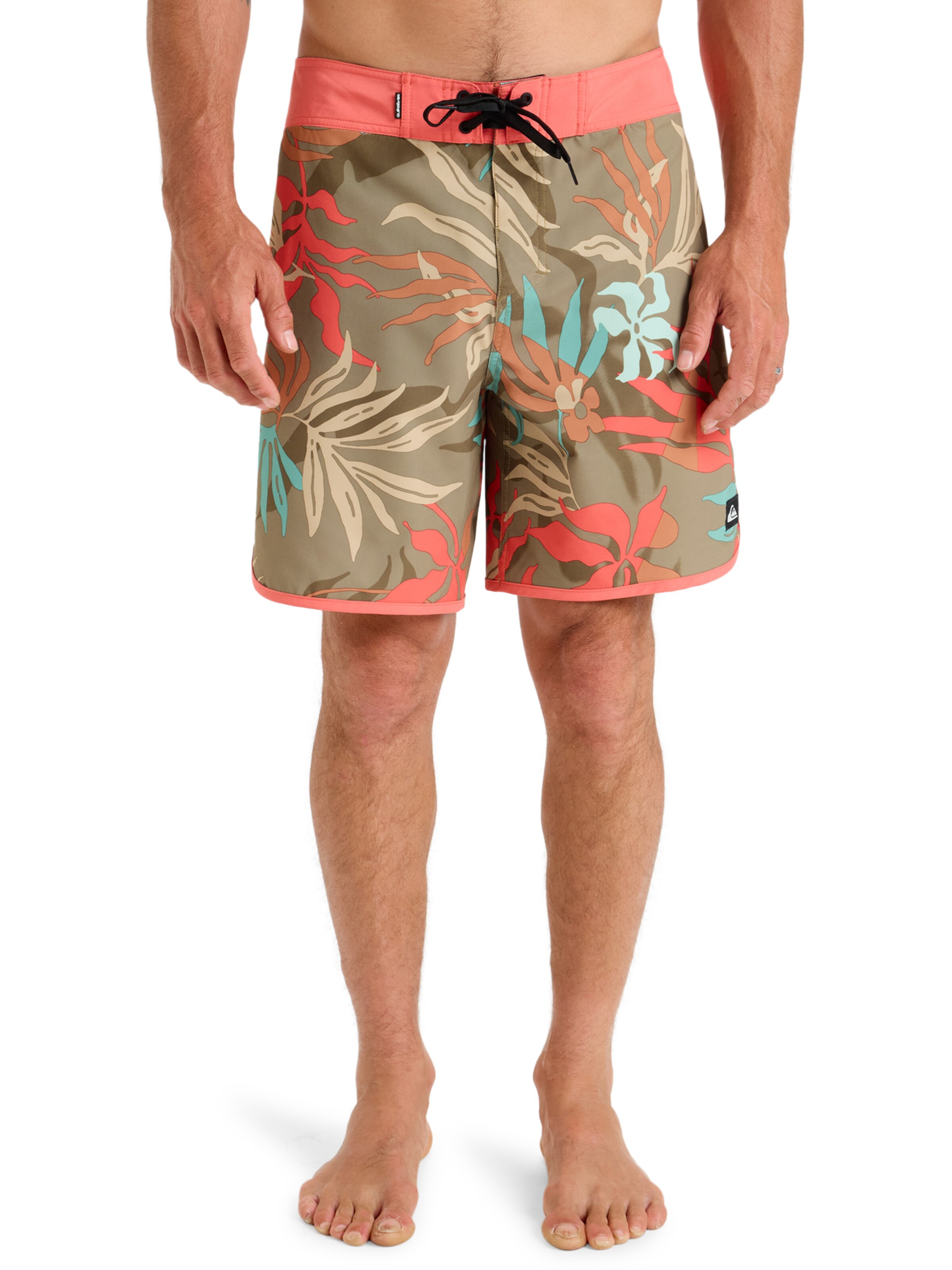 QUIKSILVER Boardshorts 'Scallop 18' in Beige: voorkant
