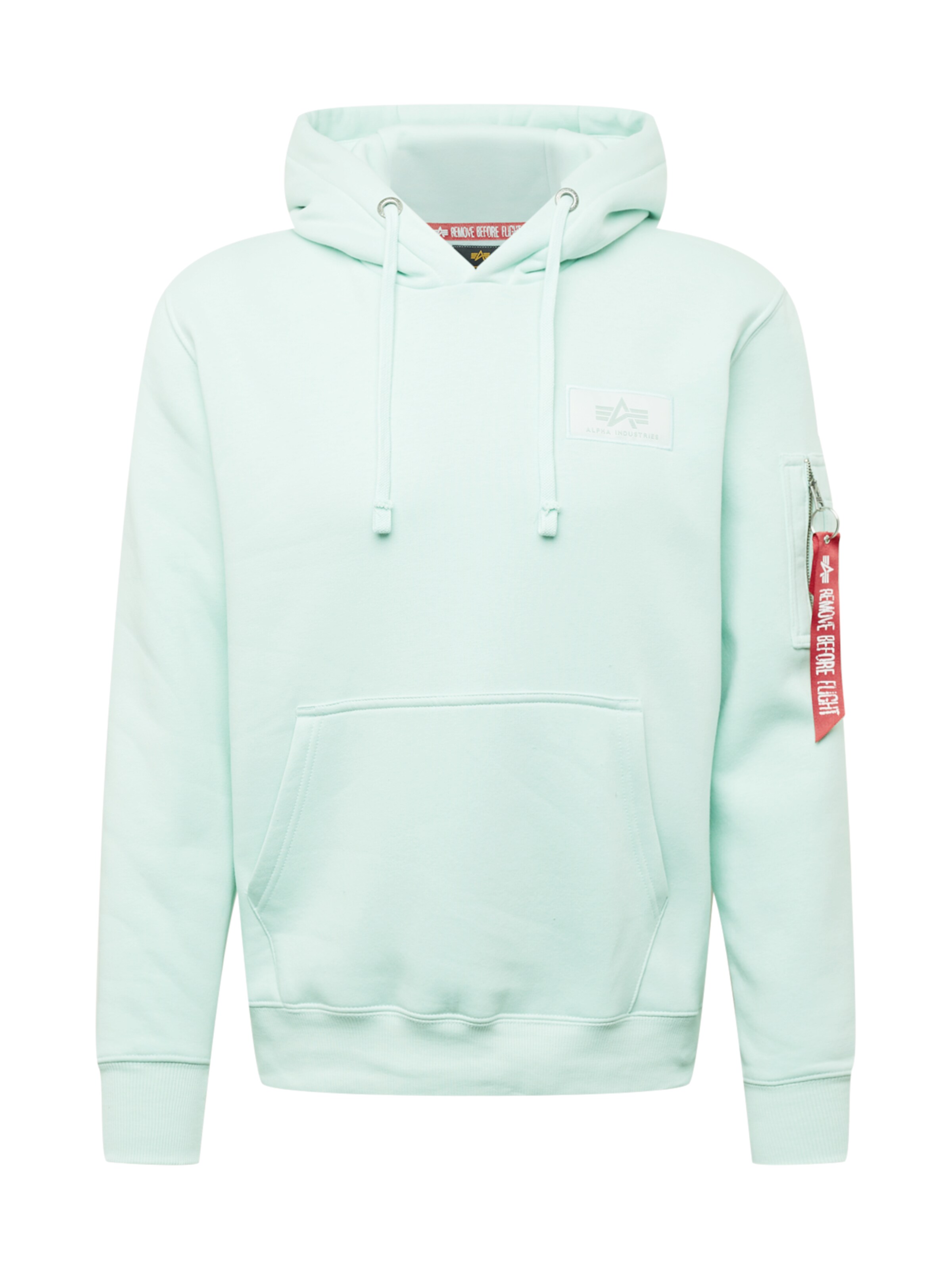 ALPHA INDUSTRIES Sweatshirt i grön: framsida