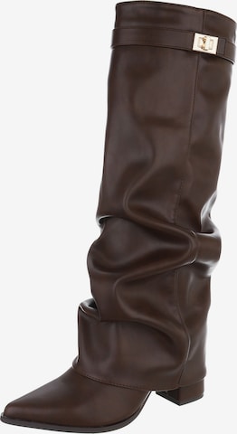 Ital-Design Stiefel in Braun: Vorderseite