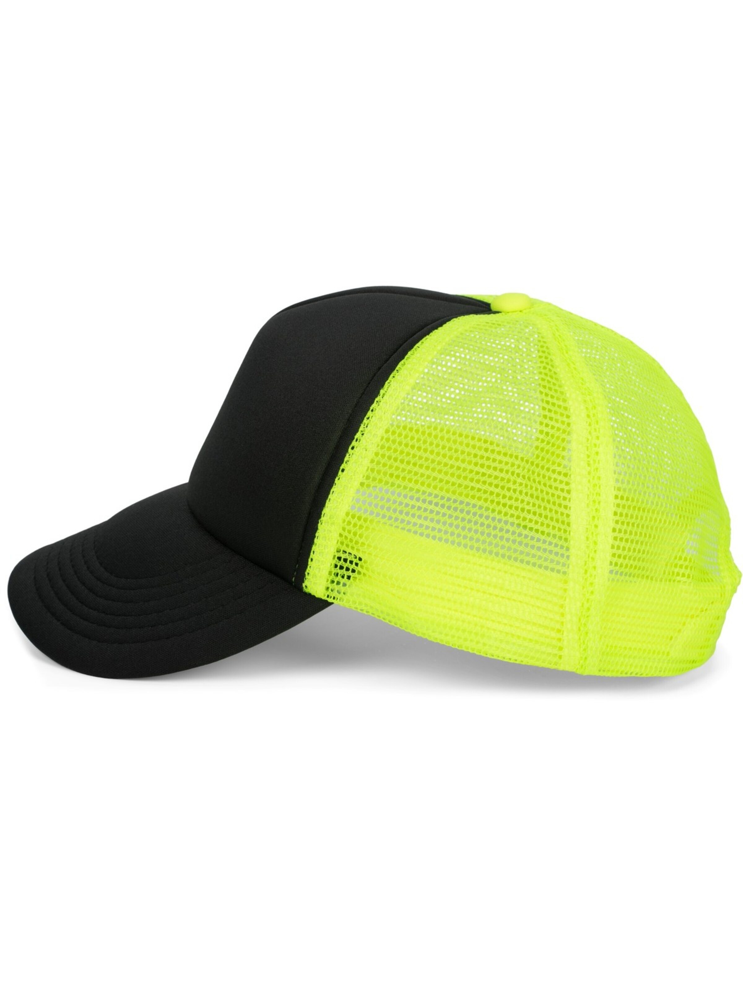 styleBREAKER Cap 'Trucker Cap 5-Panel Mesh' in Yellow