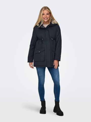 Only Maternity Winterparka 'Lucia' in Blauw