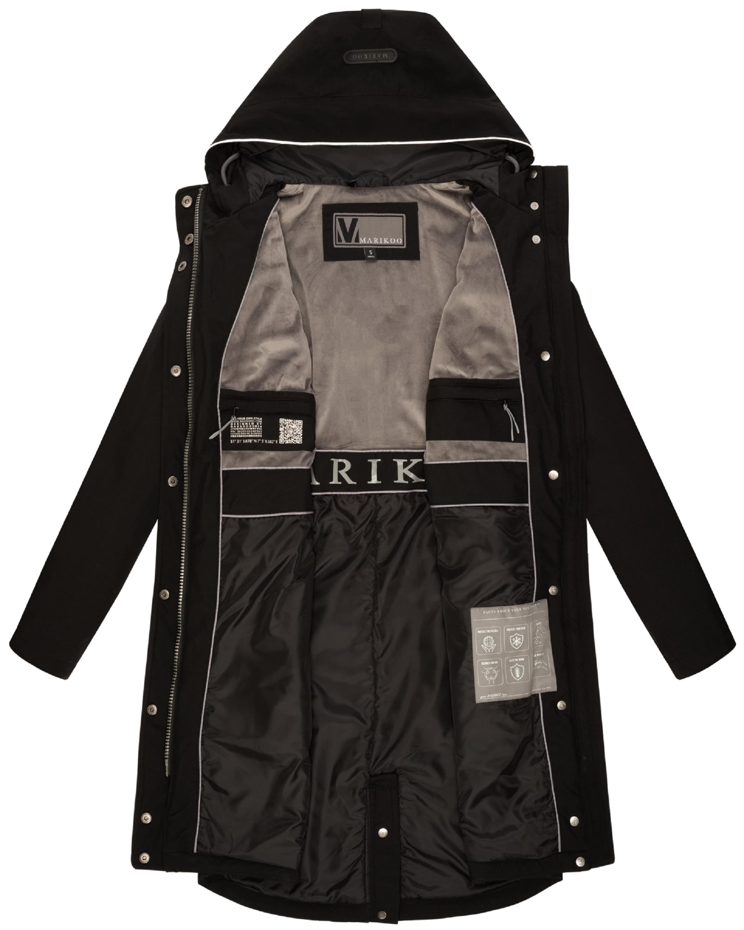 Cappotto di mezza stagione 'Megumii 16' di MARIKOO in nero