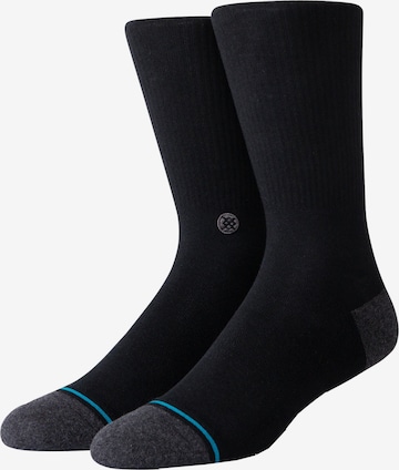 Stance Athletic Socks in Black: front