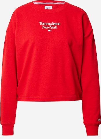 Tommy Jeans - Sweatshirt em vermelho: frente