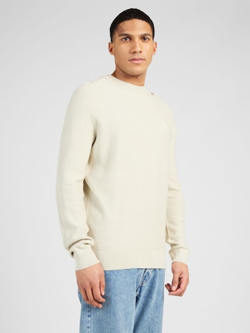 BOSS Sweater 'Anion' in Beige: front