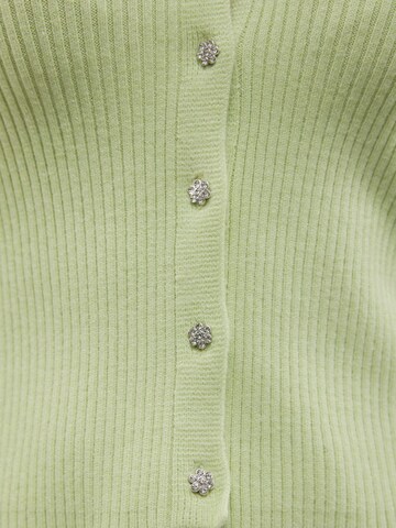 Cardigan 'HOLLY KARISPUFF' VERO MODA en vert