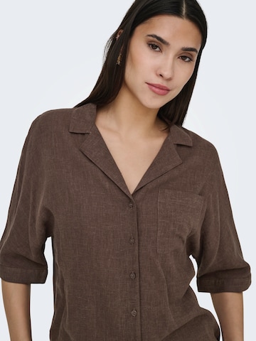 ONLY Blus 'ONLTOKYO' i brun