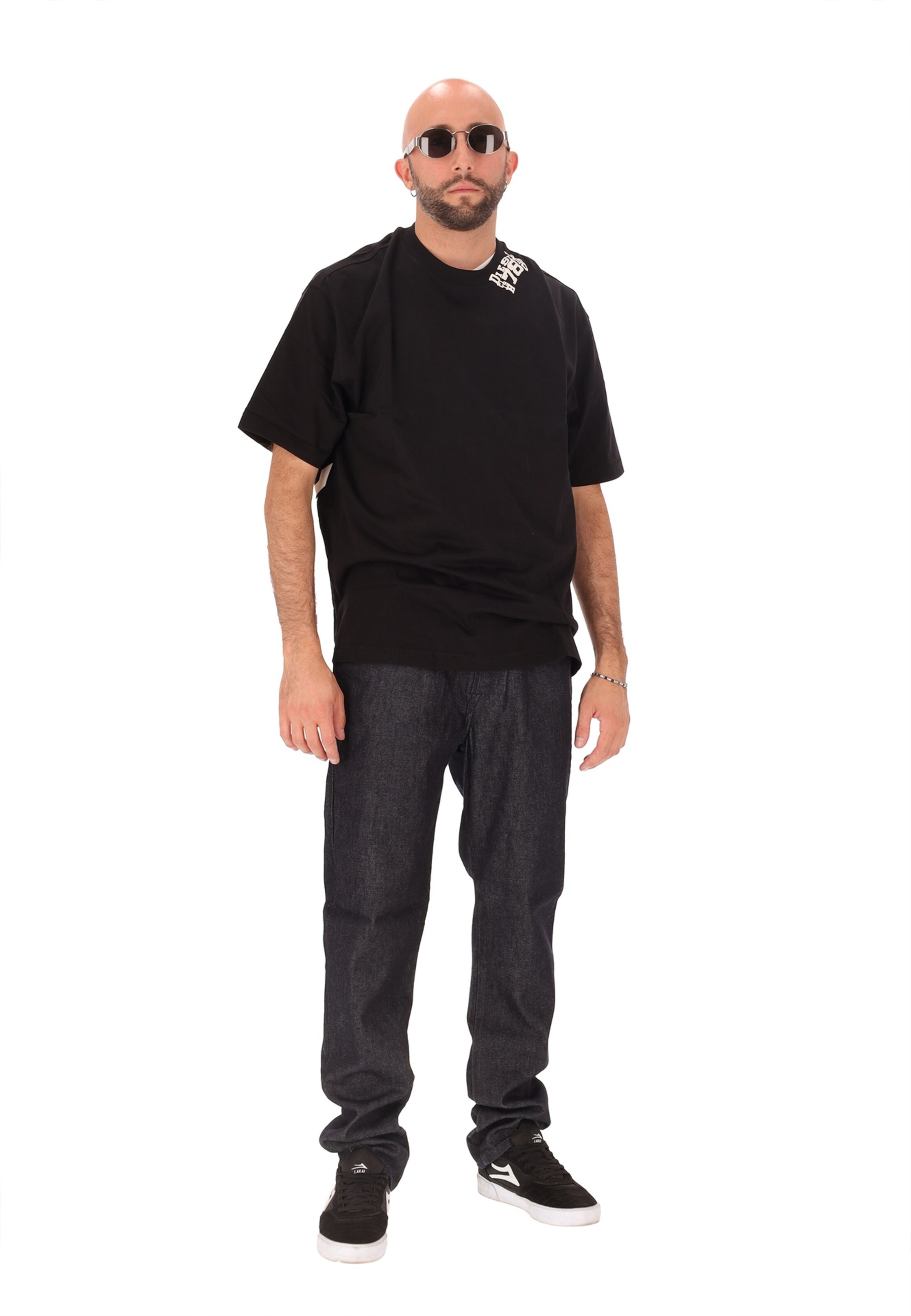 DIESEL Regular Jeans in Black: front