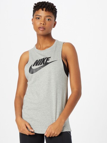 Nike Sportswear Топ в сиво: отпред