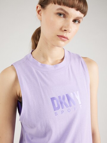 DKNY Performance Top sportowy w kolorze fioletowy