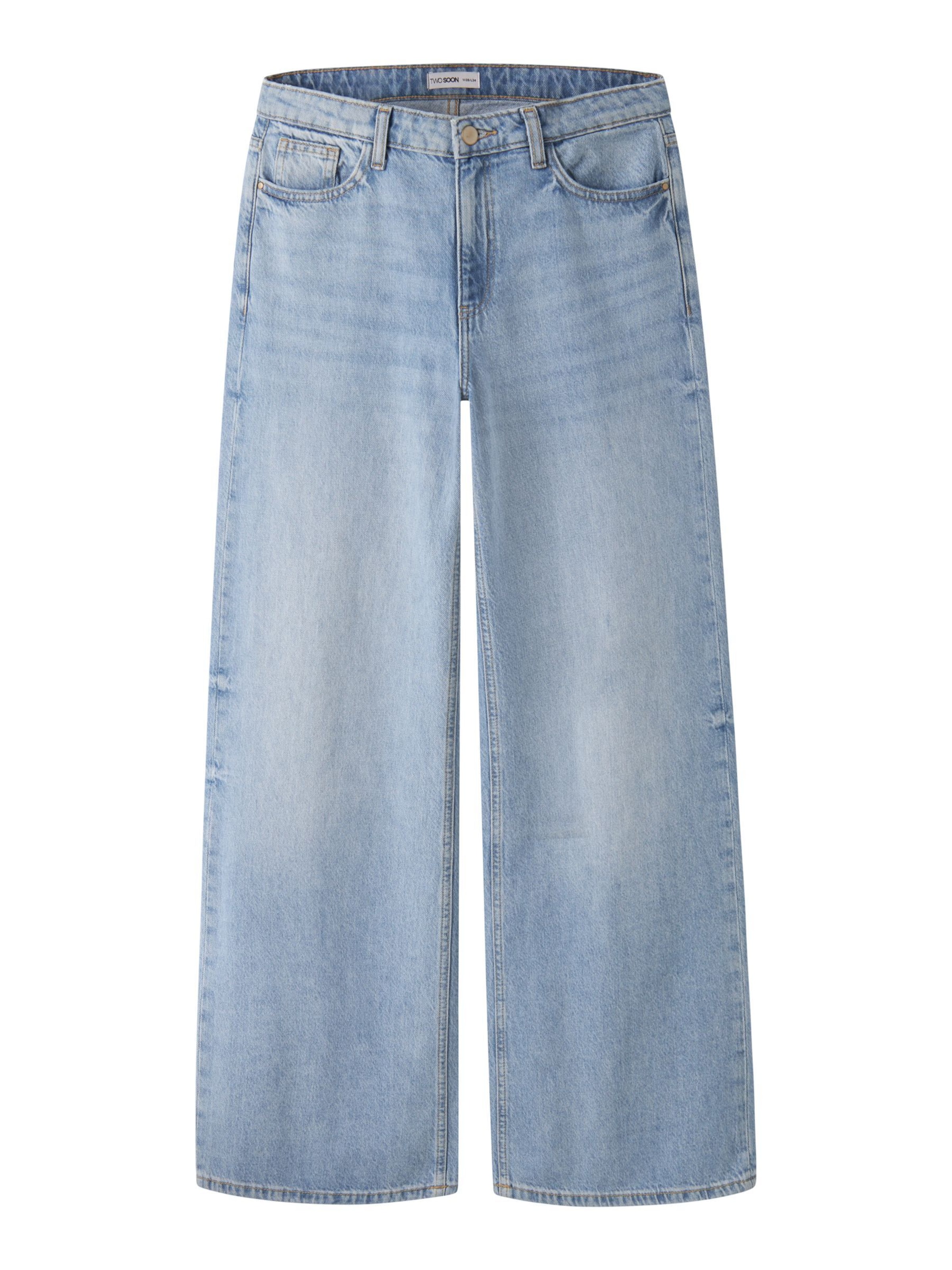 TWO SOON Wide Leg Jeans in Blau: Vorderseite