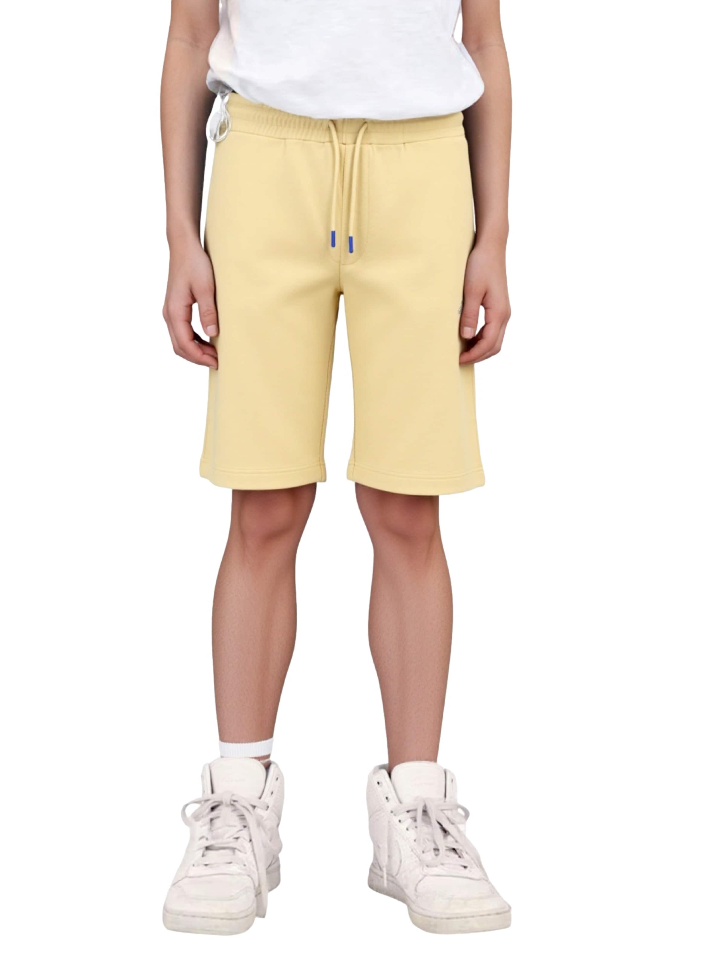 Regular Pantalon 'Gordon College' Jack & Jones Junior en jaune : devant