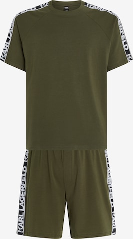 Karl Lagerfeld Rövid pizsama - zöld: elől