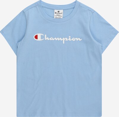 Champion Authentic Athletic Apparel T-Shirt in taubenblau / kirschrot / weiß, Produktansicht