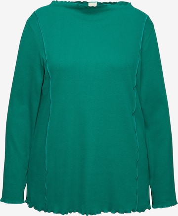 T-shirt Ulla Popken en vert : devant