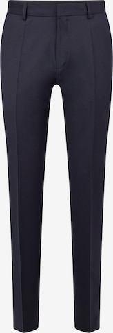 HUGO Slim fit Pleated Pants 'Genius' in Blue: front