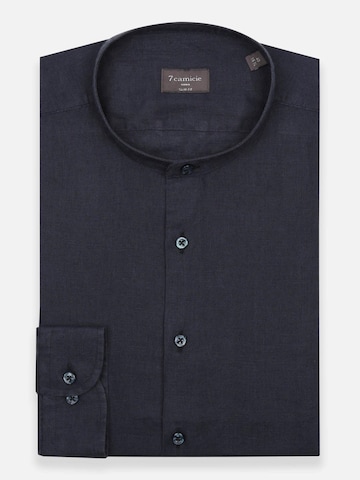 Slim fit Camicia business 'Caravaggio' di 7Camicie in blu: frontale