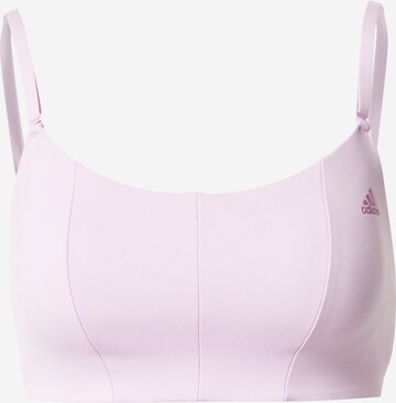 ADIDAS SPORTSWEAR Bralette Sports bra 'Studio Light-Support' in Purple: front