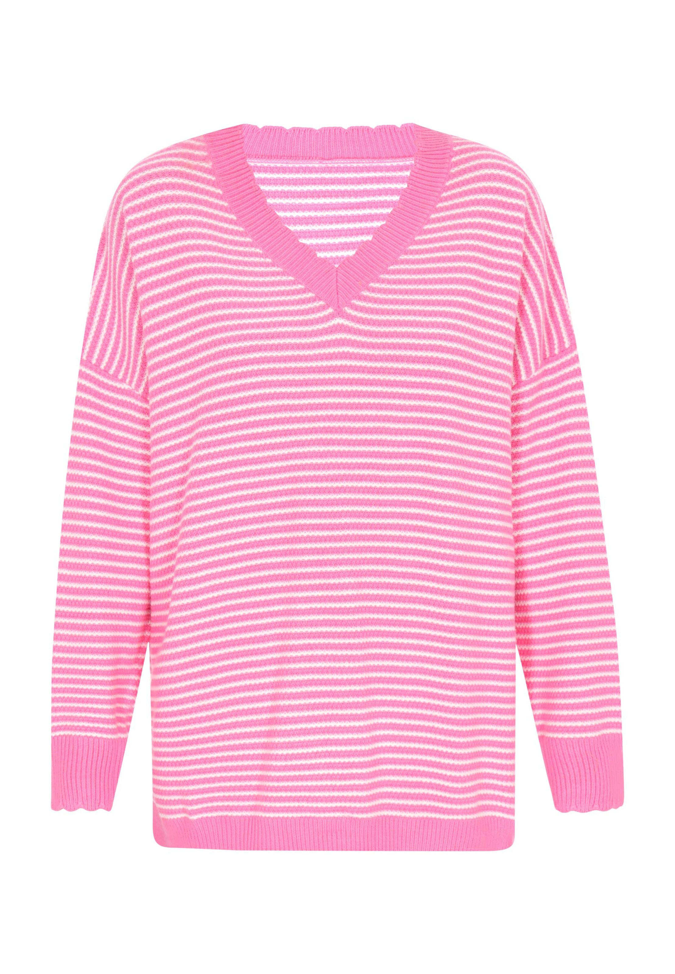 MIMO Pullover em rosa / branco, Vista do artigo