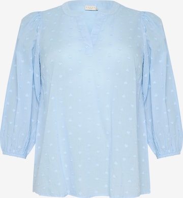 Camicia da donna 'Jolana' di KAFFE CURVE in blu: frontale