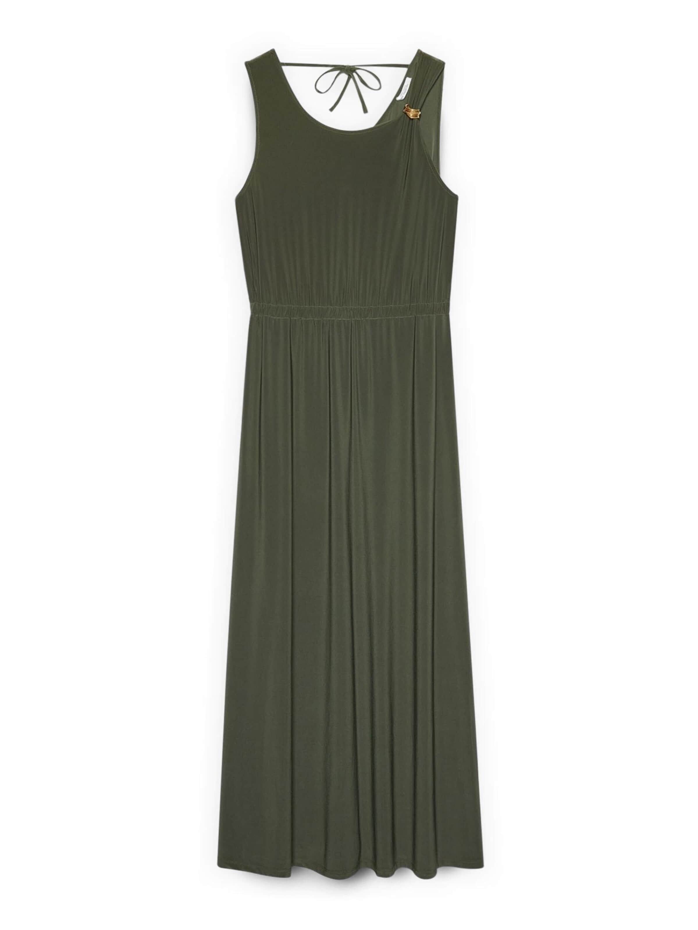 Fiorella Rubino - Vestido en verde: frente