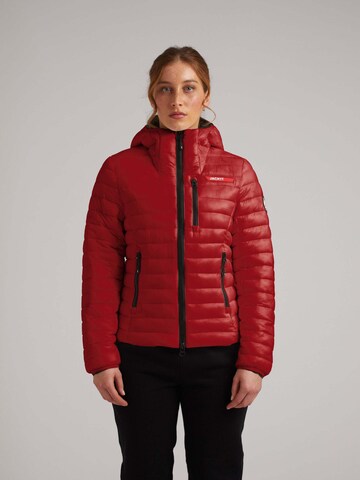 JACK1T Outdoor jacket ' SATEL1TE Kapuzen-Daunenjacke 2.0 ' in Red: front