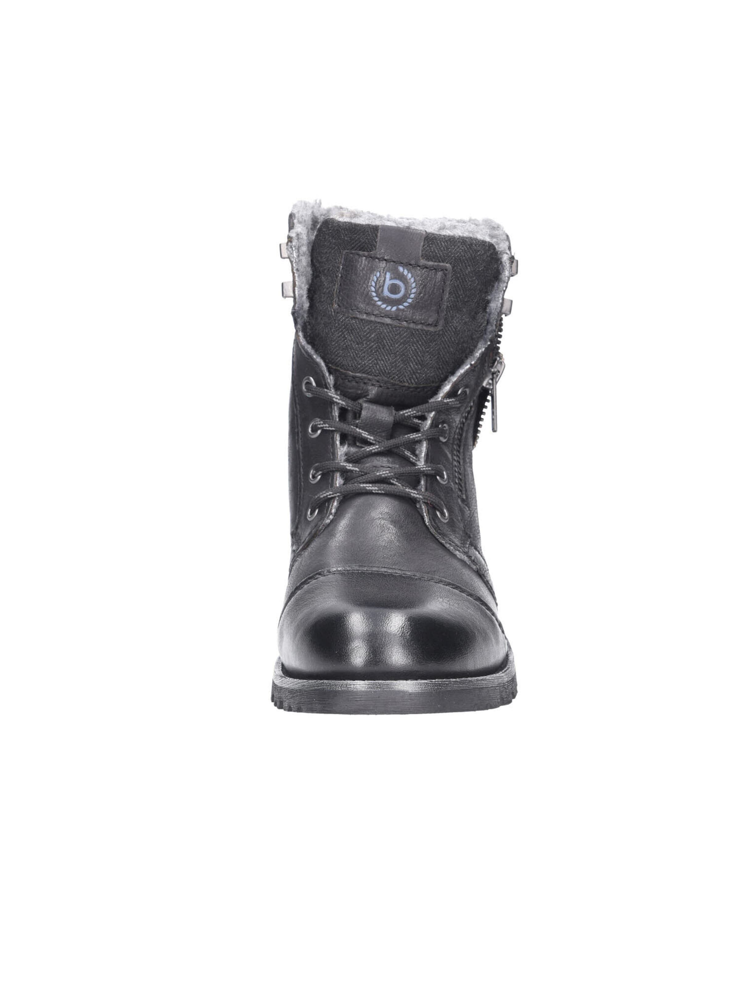 bugatti Lace-Up Boots in Silver