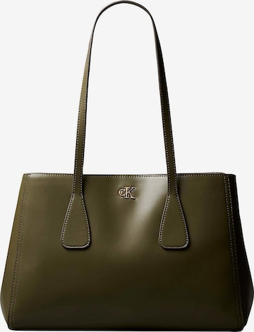 Cabas Calvin Klein en vert : devant