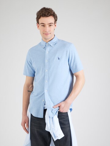 Polo Ralph Lauren Regular fit Overhemd in Blauw: voorkant