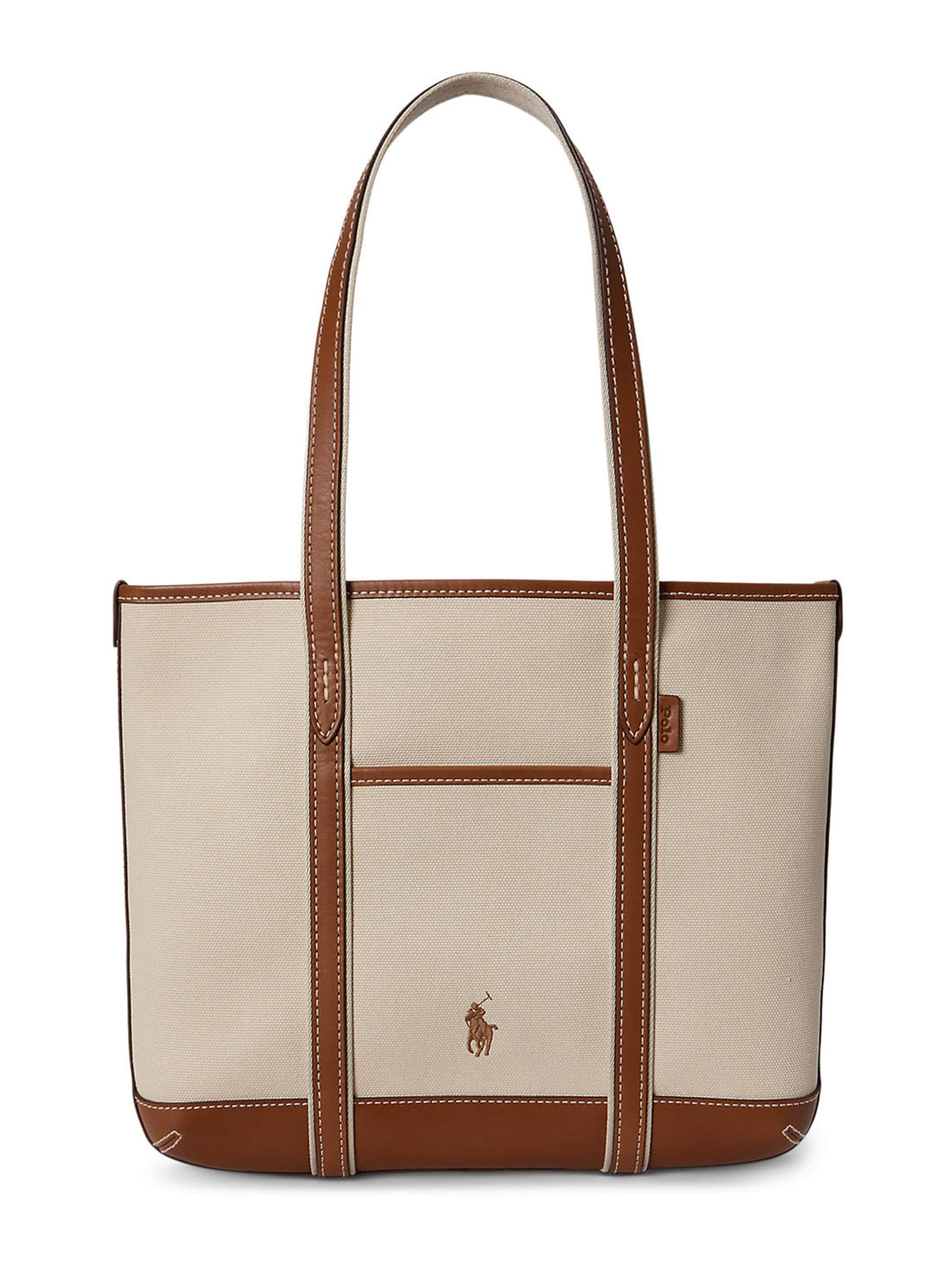 Shopper Polo Ralph Lauren di colore écru / marrone, Visualizzazione prodotti