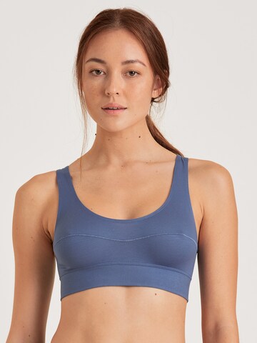 CALIDA Regular Bra 'Elastic' in Blue: front