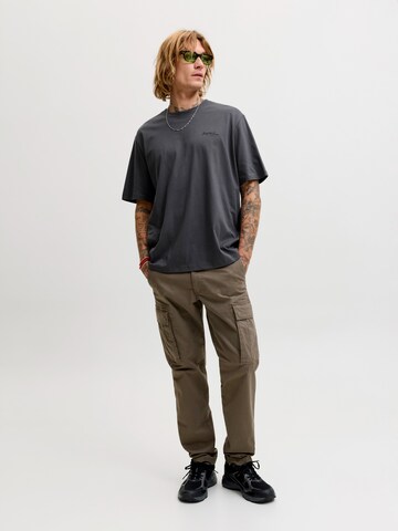 JACK & JONES T-Shirt 'JJEARCHIVE' in Grau