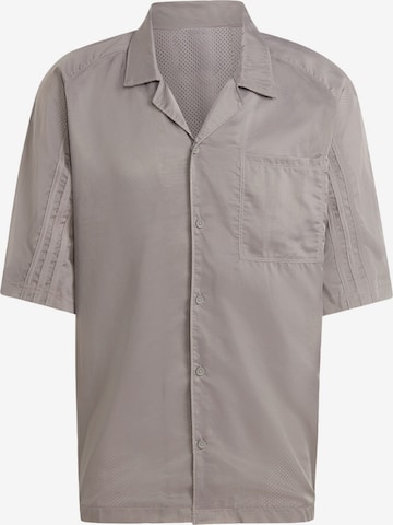 ADIDAS ORIGINALS Comfort fit Button Up Shirt in Brown: front