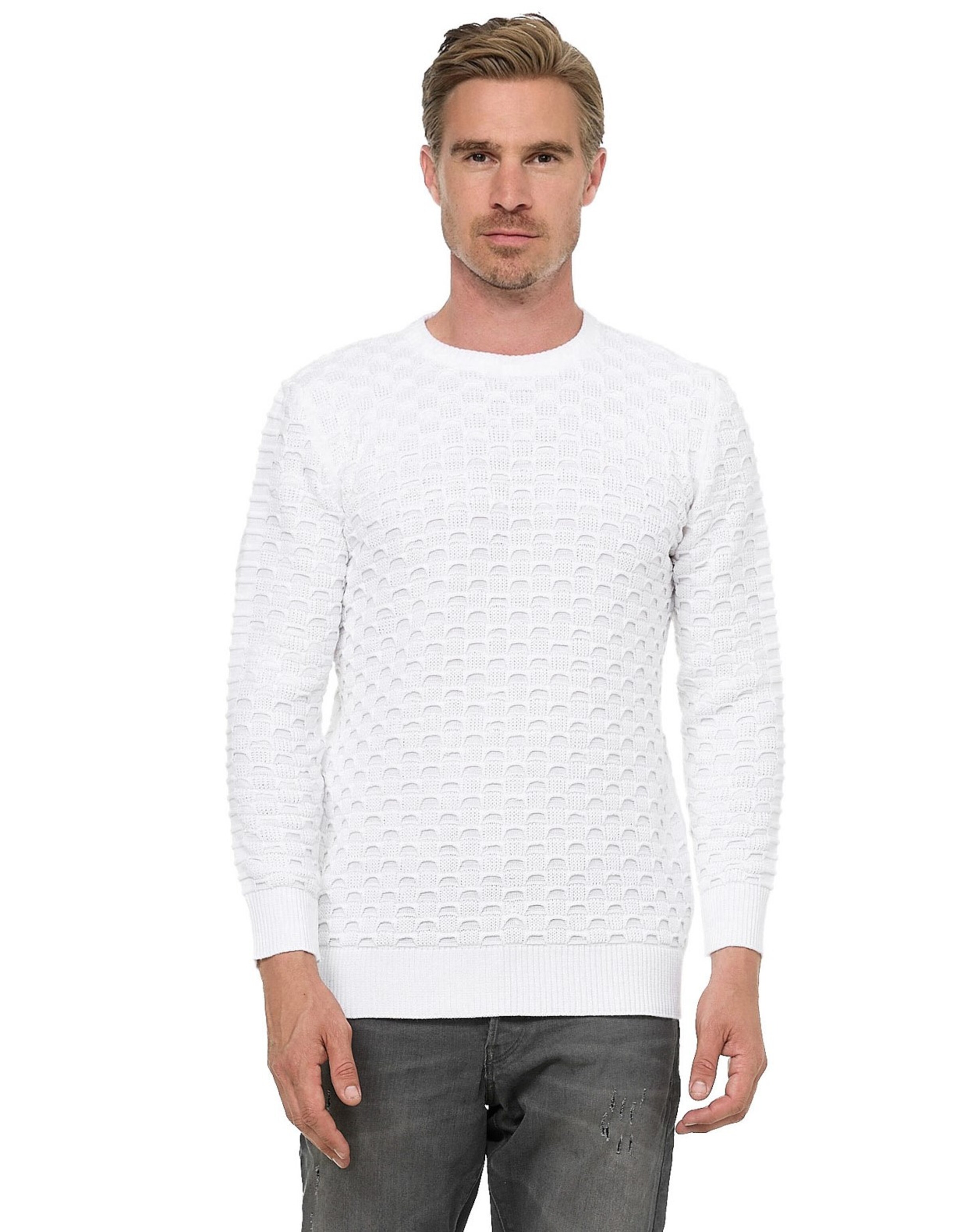 Rusty Neal Pullover in Weiß: Vorderseite