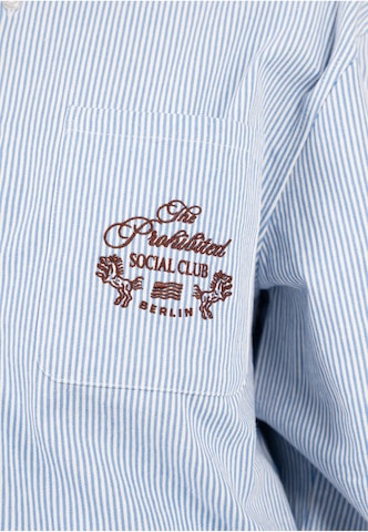 Fit confort Chemise 'Club Dress' Prohibited en bleu