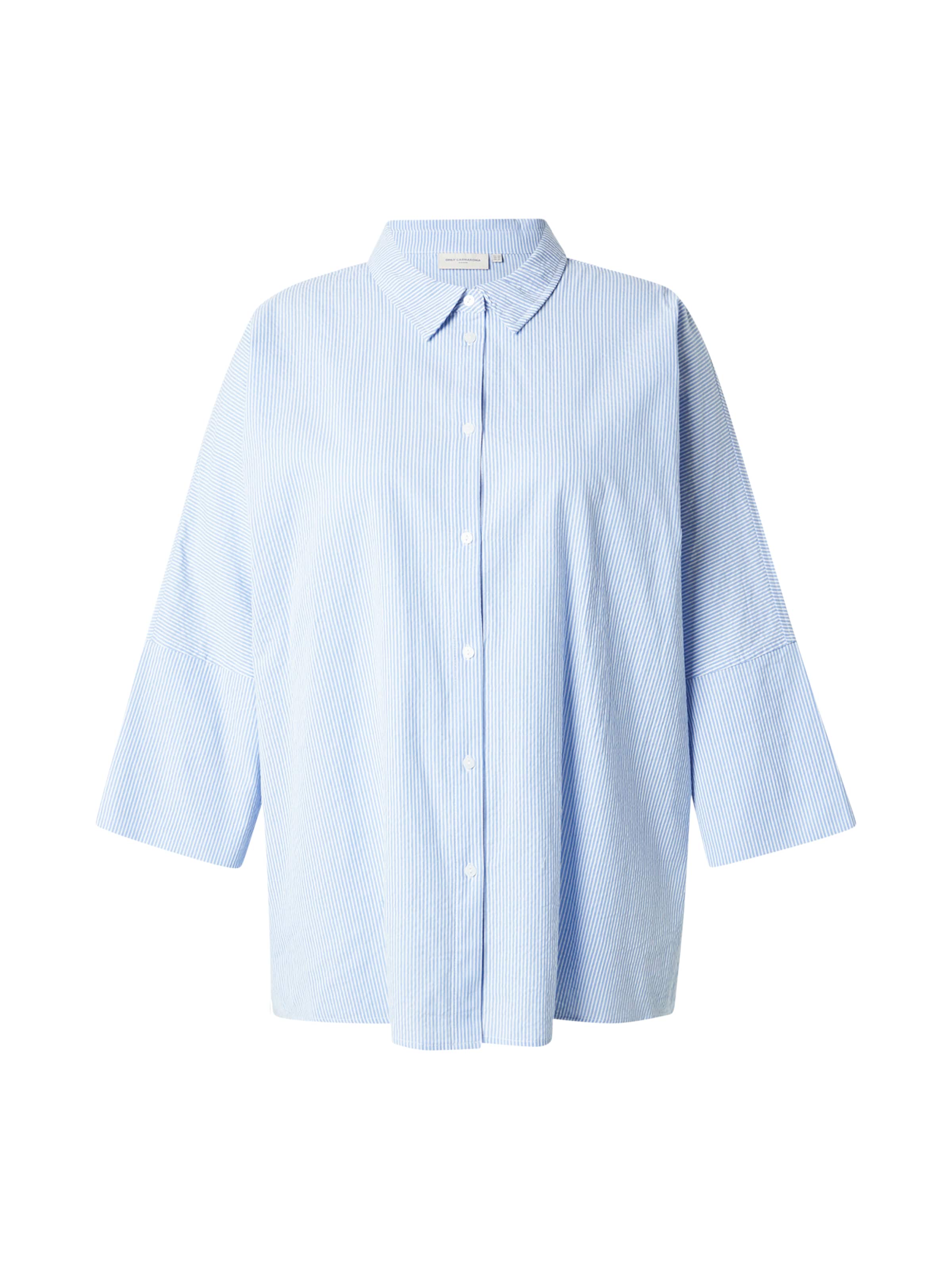 ONLY Carmakoma Blouse 'CARAUGUSTA' in Blue: front