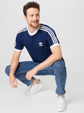 ADIDAS ORIGINALS Shirt 'Adicolor Classics 3-Stripes' in Blauw