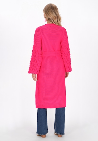 Cardigan 'Boho' IZIA en rose