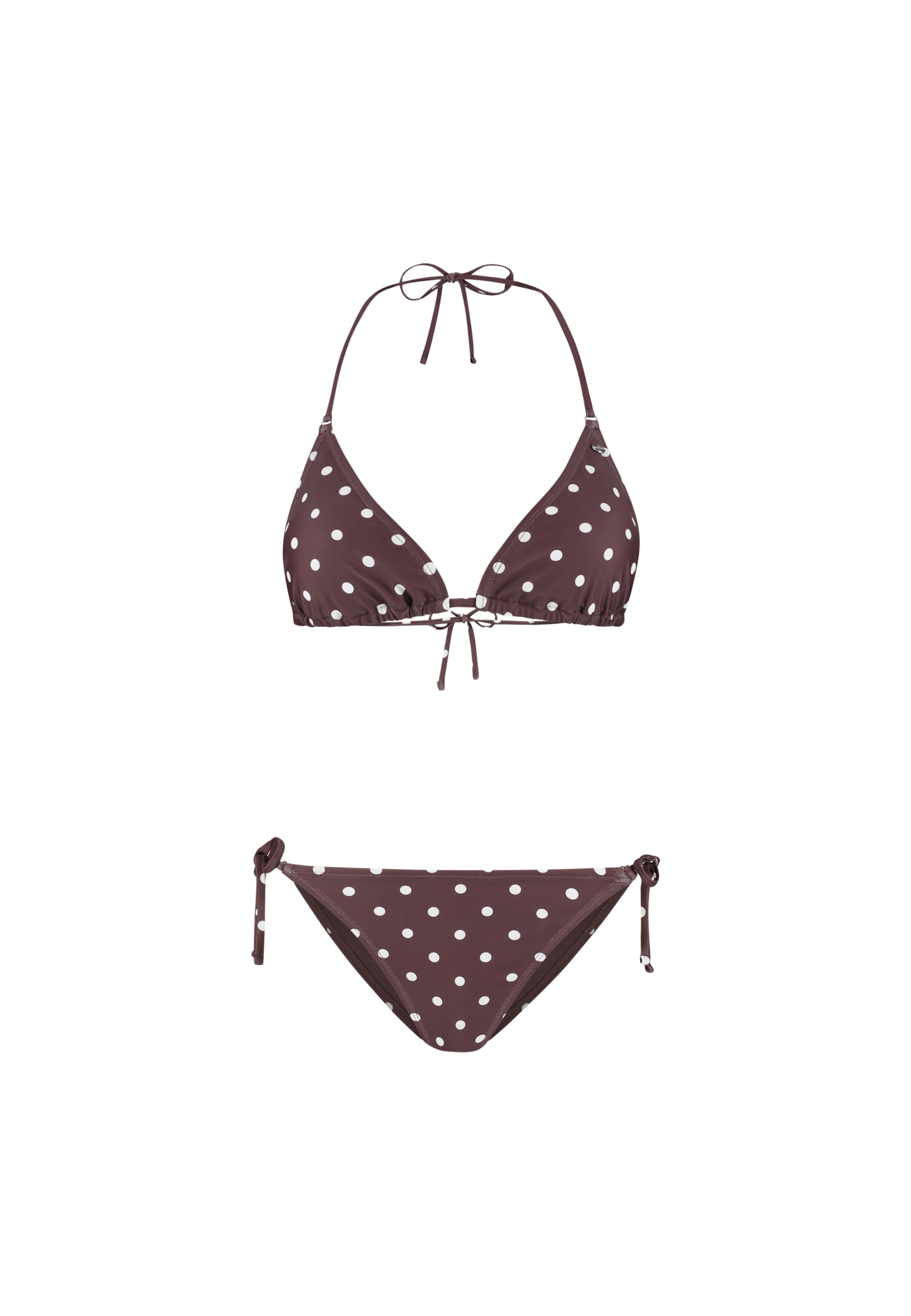 Triangle Hauts de bikini 'Liz' The Sunshine Brand en marron : devant