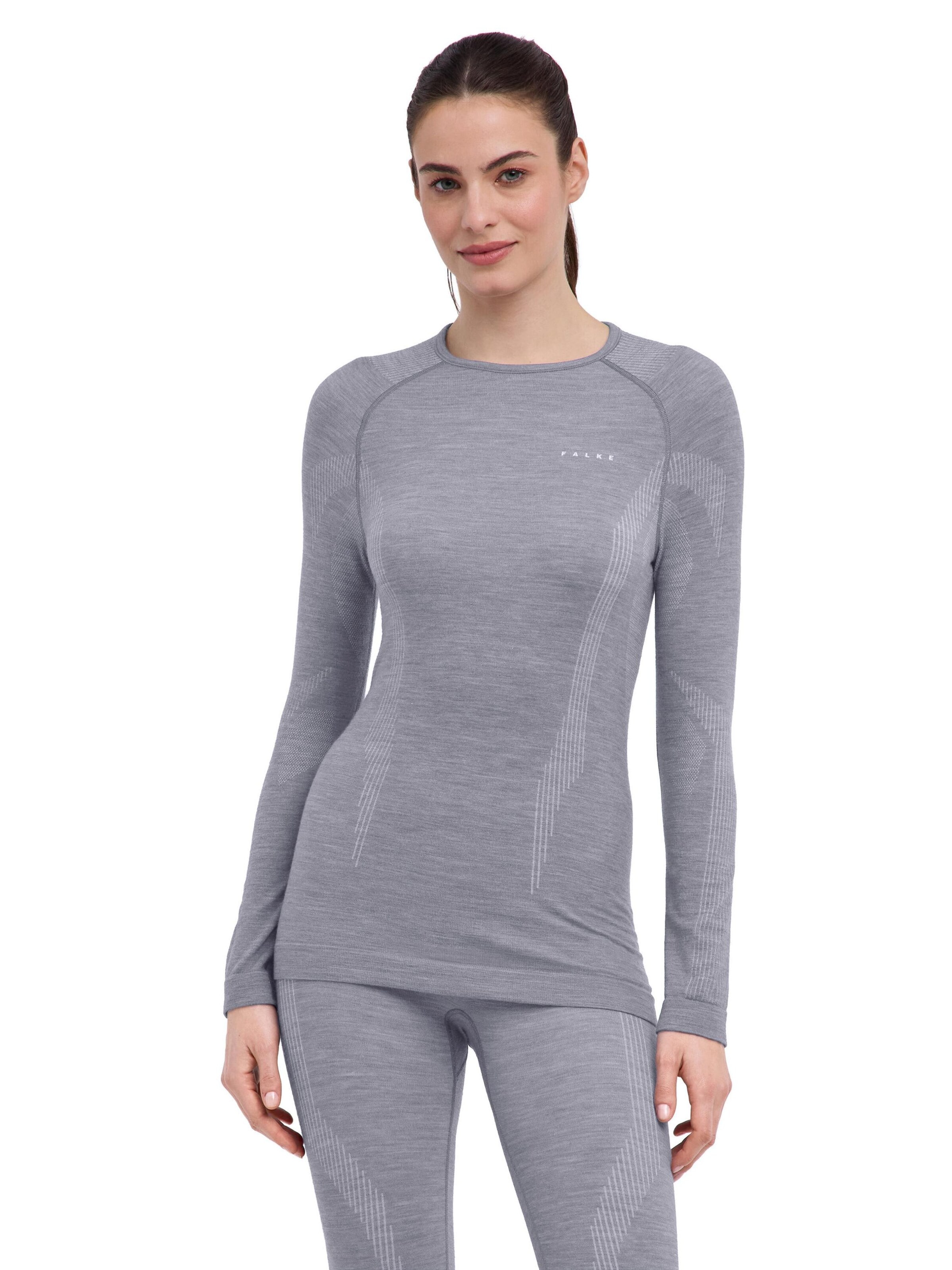 FALKE Base Layer in Grey: front