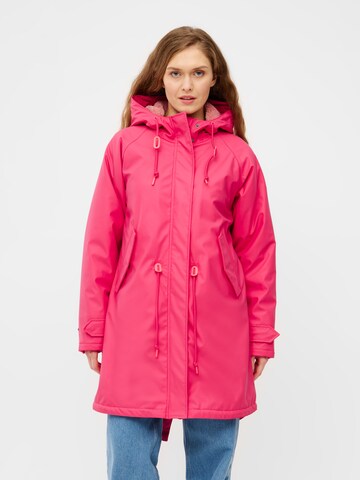 Derbe Raincoat 'Tidaholm' in Pink: front