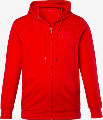 Veste de survêtement Men Plus en rouge : devant