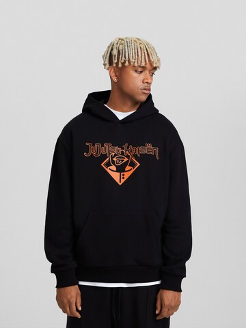 Bershka Sweatshirt in Schwarz: predná strana