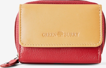 GREENBURRY Portemonnee 'Nappa' in Rood: voorkant