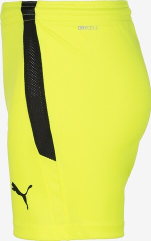 PUMA Regular Workout Pants 'TeamLiga' in Yellow