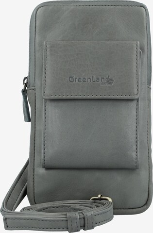 Borsa a tracolla di Greenland Nature in blu: frontale