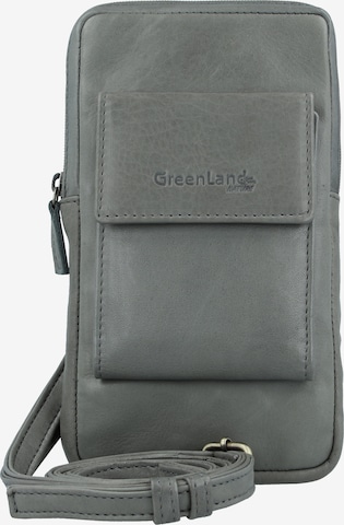 Borsa a tracolla di Greenland Nature in blu: frontale