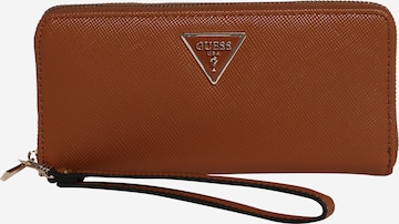 GUESS Wallet 'LAUREL' in Brown: front